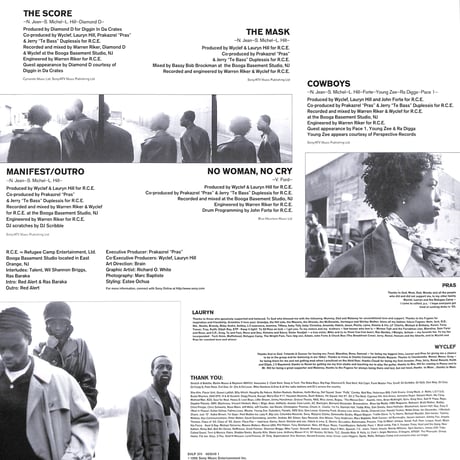 フージーズ / Fugees The Score［※輸入盤,生産国:EU,品番:SVLP 374,2枚組］(LPレコード)