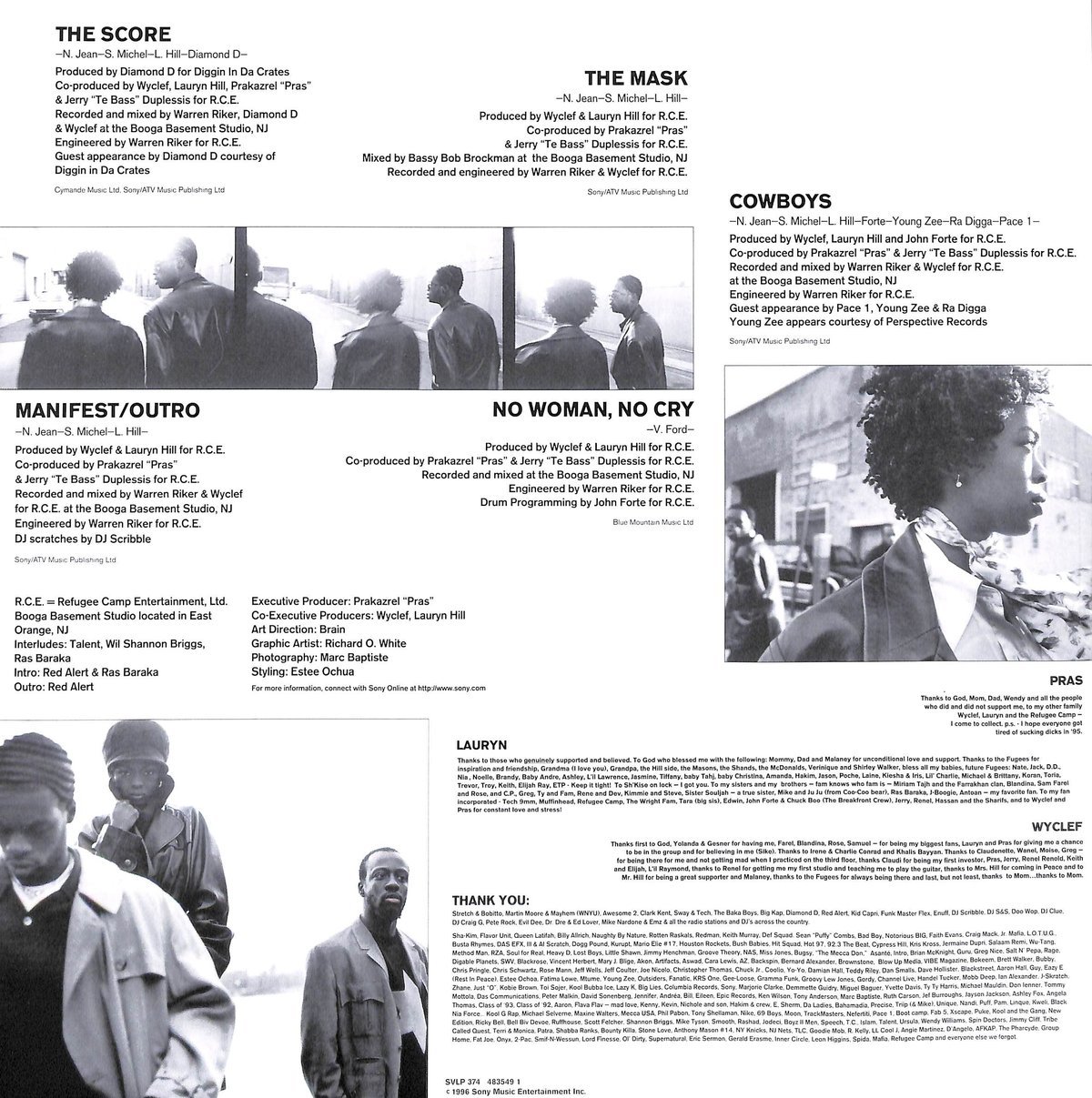 フージーズ / Fugees The Score[※輸入盤,生産国:EU,品番:SVLP 37 フージーズ / Fugees The Score[※輸入盤,生産国:EU,品番:SVLP 37