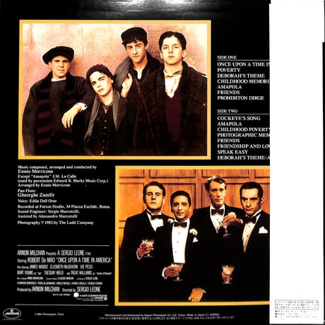 ワンス・アポン・ア・タイム・イン・アメリカ オリジナル・サウンドトラック盤 [※国内盤,品番:28PP-85］(LPレコード)