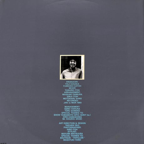佐野元春 / Back To The Street [※国内盤,品番:25・3H-19］(LPレコード)