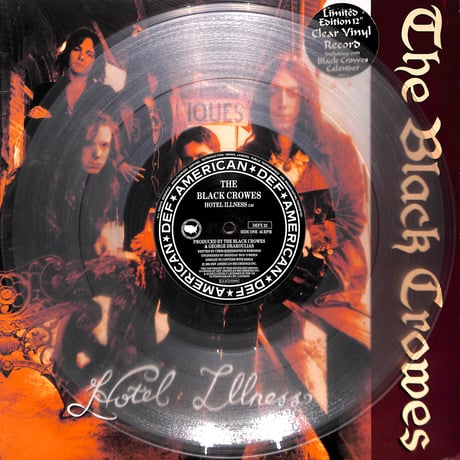 ブラック・クロウズ / Hotel Illness [※輸入盤,生産国:UK,品番:DEFX 23,透明レコード,45 RPM］(LPレコード)