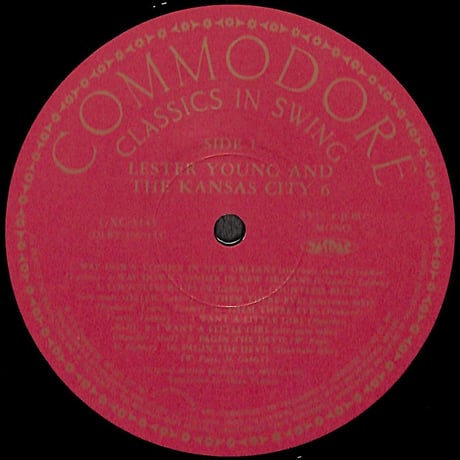 レスター・ヤング / レスター・ヤング&カンサス･シティ・シックス [※国内盤,品番:GXC 3145］(LPレコード)