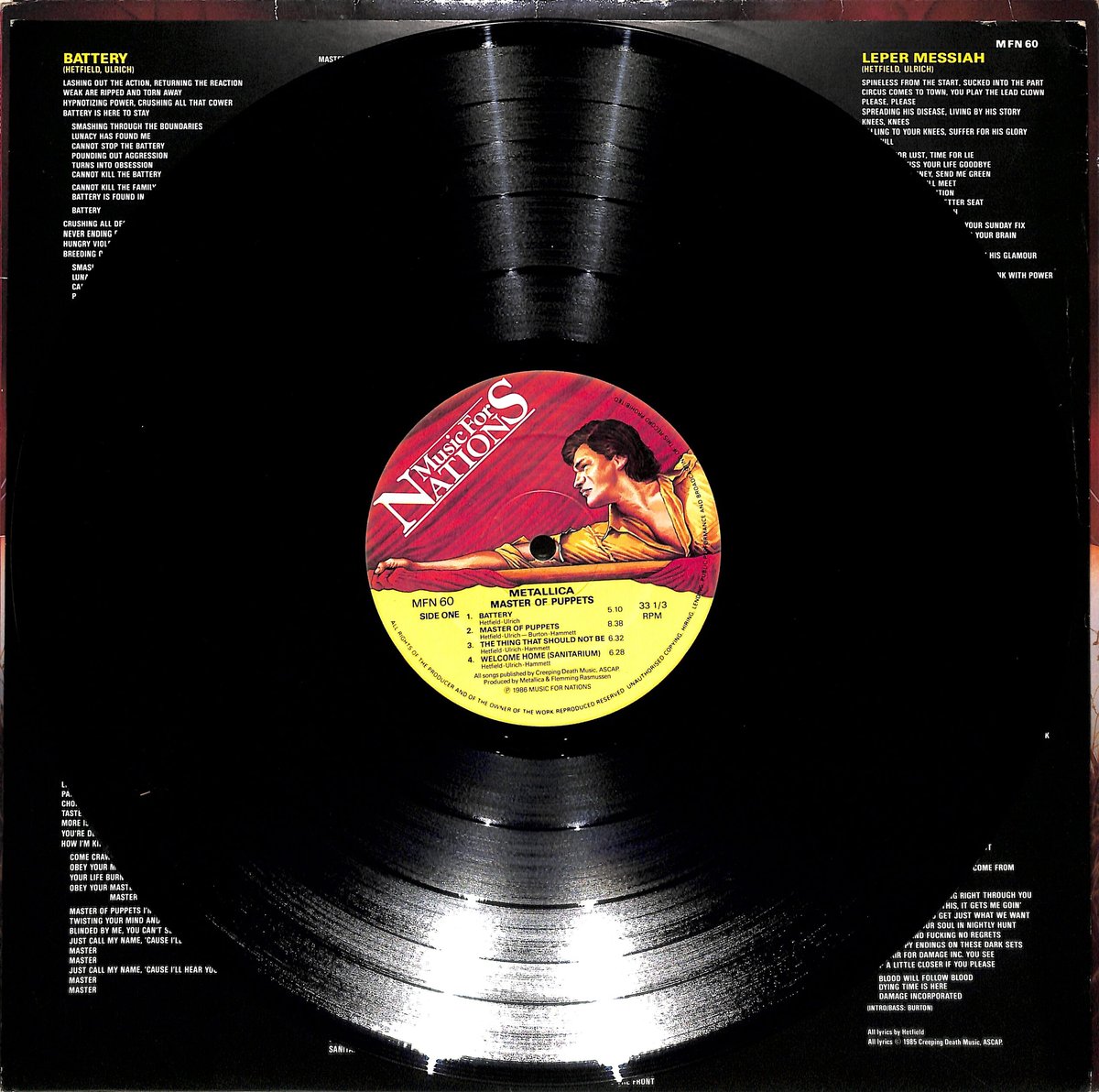 d*g様 希少 サンプル版 レコード メタリカ MASTER OF RUPPE 【公式通販】