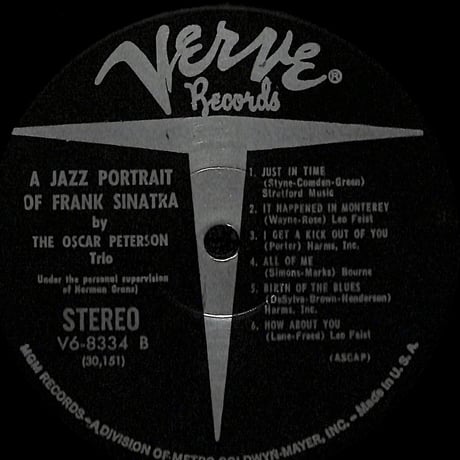 ザ・オスカー・ピーターソン・トリオ / A Jazz Portrait Of Frank Sinatra［※輸入盤,生産国:US,品番:V6-8334］(LPレコード)