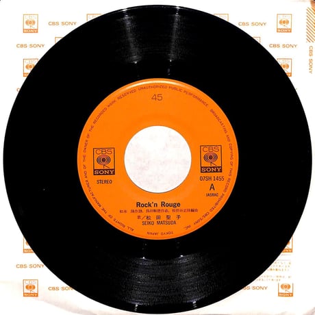 松田聖子 / Rock'nRouge［※日本盤 品番:07SH 1455］(7inchシングル)