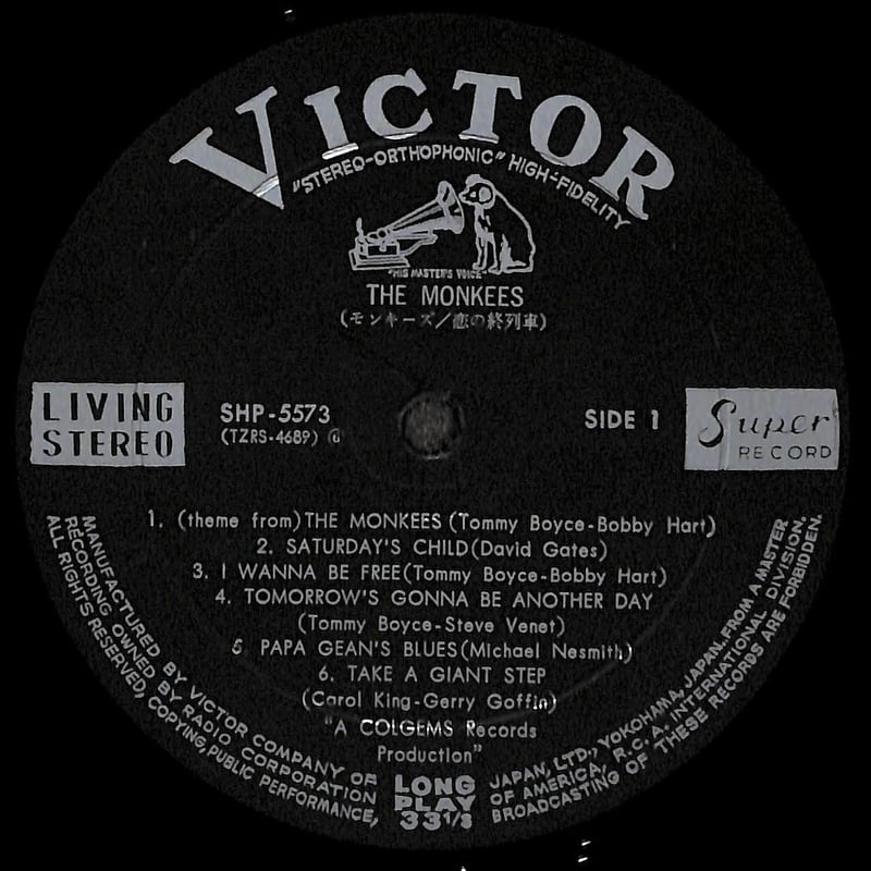 モンキーズ / The Monkees [※国内盤,品番:SHP-5573］(LPレコード)