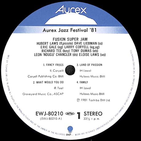 フュージョン・スーパー・ジャム [※国内盤,品番:EWJ-80210］(LPレコード)