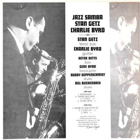 スタン・ゲッツ,チャーリー・バード / ジャズ・サンバ [※国内盤,品番:MV 2089］(LPレコード)