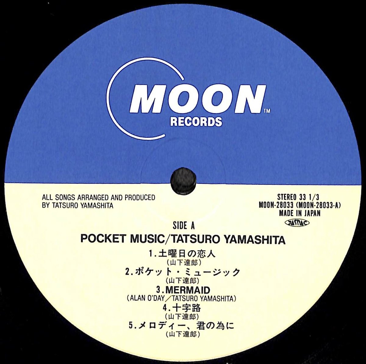 山下達郎 / ポケット・ミュージック [※国内盤,品番:MOON-28033］(LP 