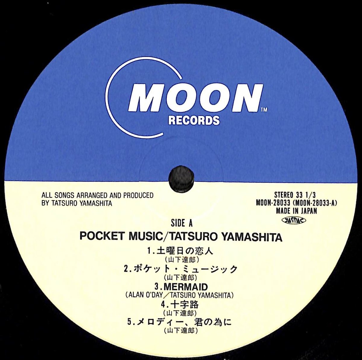 山下達郎 / ポケット・ミュージック [※国内盤,品番:MOON-28033］(LP