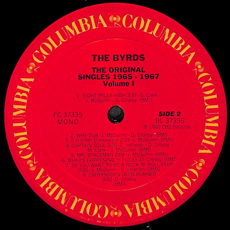 バーズ / The Byrds The Original Singles 1965-1967 Volume 1［※輸入盤,生産国:US,品番:FC 37335］(LPレコード)