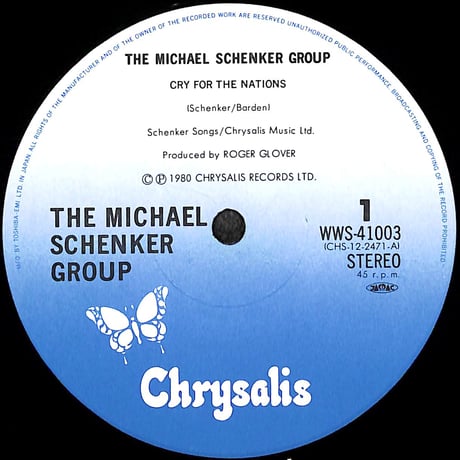 ザ・マイケル・シェンカー・グループ / Cry For The Nations [※国内盤,品番:WWS-41003,45 RPM］ (LPレコード)