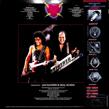 ニール・ショーン&ヤン・ハマー / 閃光 [※国内盤,品番:25AP 2228］(LPレコード)