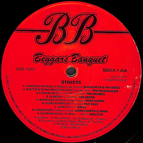 Streets [※輸入盤,生産国:UK,品番:BEGA 1］(LPレコード)