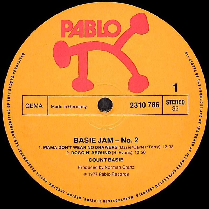 カウント・ベイシー / Basie Jam #2 [※輸入盤,生産国:Germany,品番:2