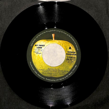 ジョージ・ハリスン / マイ･スウィート・ロード/イズント・イットア・ピティー［※日本盤 品番:AR-2715］(7inchシングル)