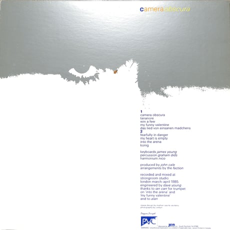 Nico + The Faction / amera Obscura (STERLING刻印 1985 USオリジナル)（LPレコード）