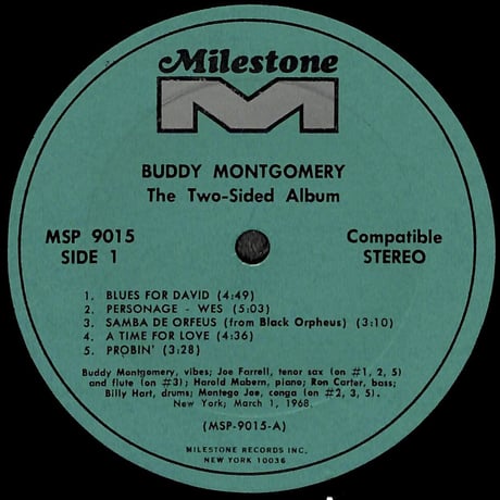 バディ・モンゴメリー / The Two-Sided Album [※輸入盤,生産国:US,品番:MSP 9015］(LPレコード)