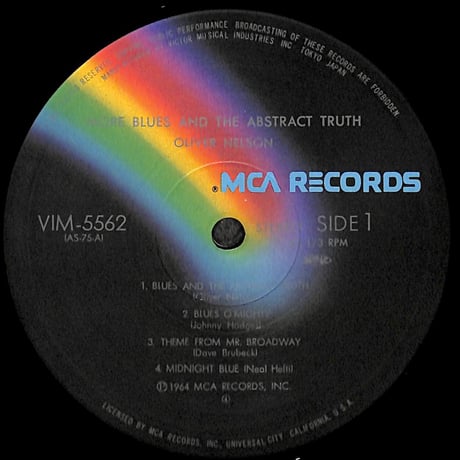 オリヴァー・ネルソン / More Blues And The Abstract Truth [※国内盤,品番:VIM-5562］(LPレコード)