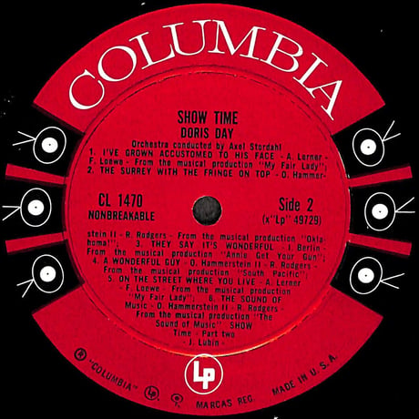 ドリス・デイ / Show Time [※輸入盤,生産国:US,品番:CL 1470］(LPレコード)