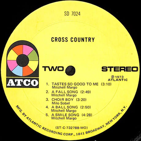 クロス・カントリー / Cross Country [※輸入盤,生産国:US,品番:SD 7024］(LPレコード)