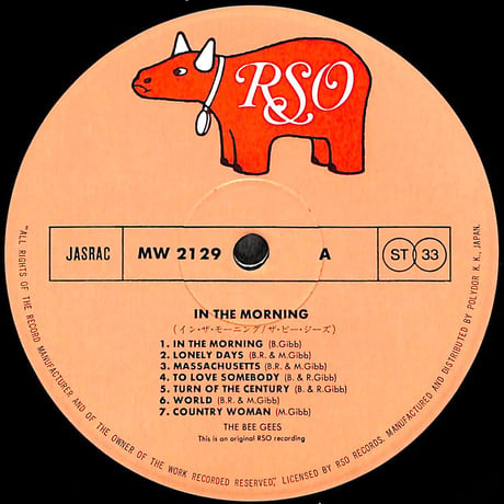 ザ・ビー・ジーズ / イン・ザ・モーニング [※国内盤,品番:MW 2129］(LPレコード)