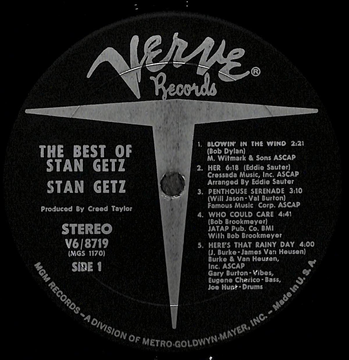 スタン・ゲッツ / The Best Of Stan Getz［※輸入盤,生産国:US,品番: