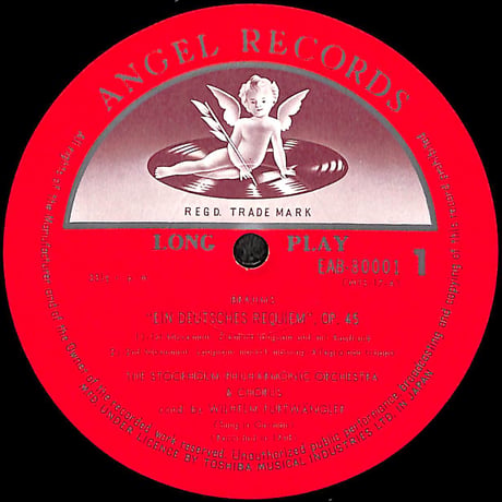 フルトヴェングラー / ブラームス:ドイツ・レクイエム作品45 [※国内盤,品番:EAB-80001~2,2枚組］(LPレコード)