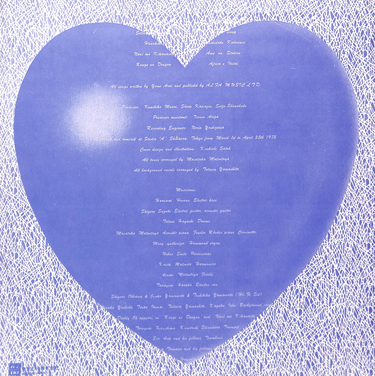 荒井由実 / コバルト・アワー [※国内盤,品番:ETP-72071］(LPレコード
