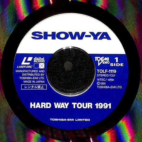 Show-Ya / Hard Way Tour 1991 [発売年:1991年][※品番:TOLF-1119](Laser Disc)
