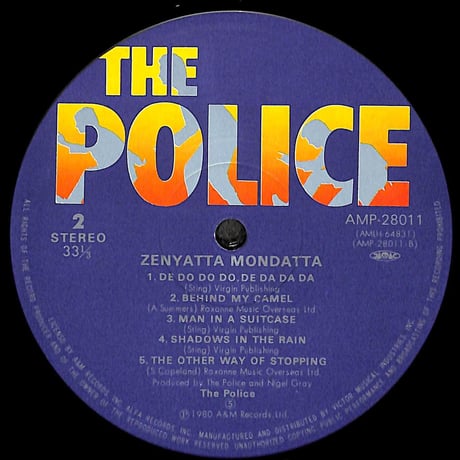 ポリス / ゼニャッタ・モンダッタ [※国内盤,品番:AMP-28011］(LPレコード)