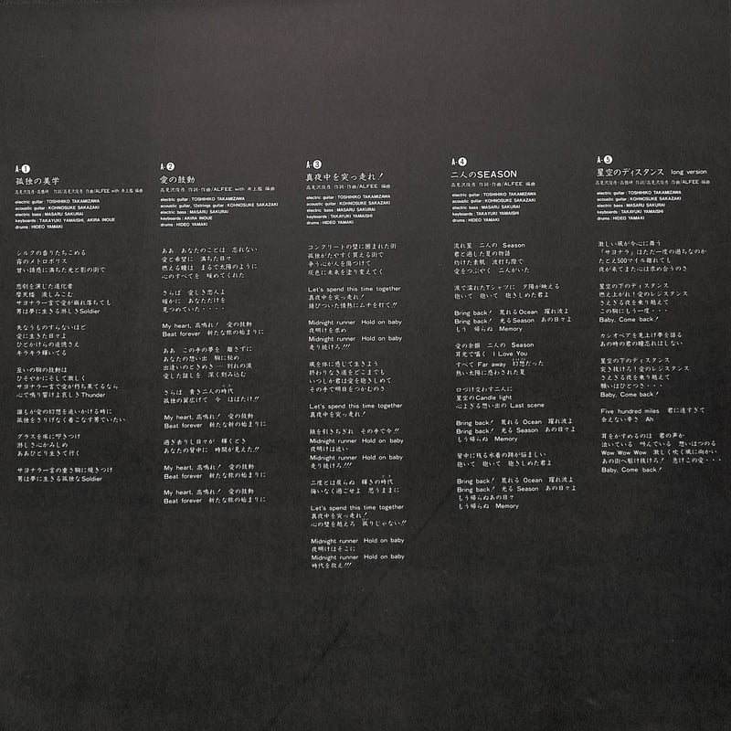 アルフィー / The Renaissance [※国内盤,品番:C30A0357］(LPレコ