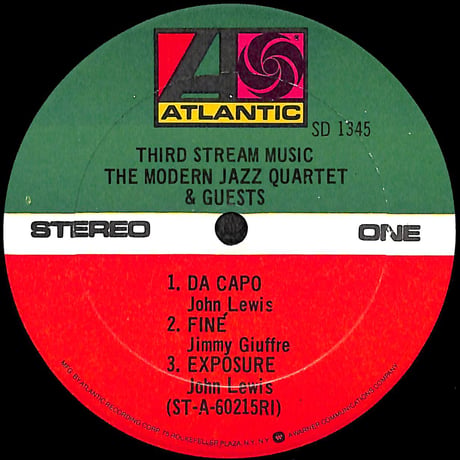 The Modern Jazz Quartet & Guests / Third Stream Music [※輸入盤,生産国:US,品番:SD 1345］(LPレコード)