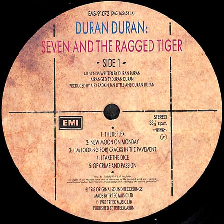 デュラン・デュラン / セブン&ザ・ラグド・タイガー [※国内盤,品番:EMS-91072］(LPレコード)