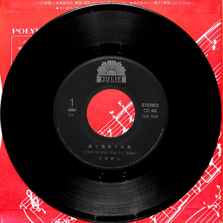沢田研二 / 渡り鳥 はぐれ鳥［※日本盤 品番:7DX 1305］(7inchシングル)