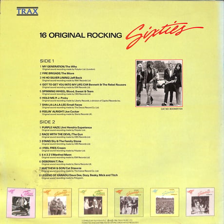 Baby Boomer Classics Rocking Sixties [※輸入盤,生産国:UK,品番:BOOMER 104］(LPレコード)