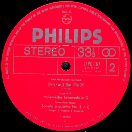 イ・ムジチ合奏団 / メンデルスゾーン:八重奏曲 [※国内盤,品番:13PC-167］(LPレコード)