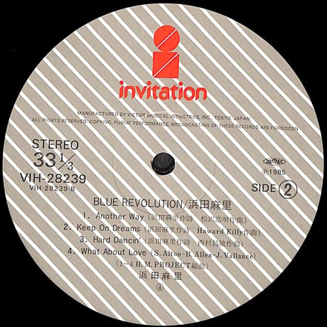 浜田麻里 / Blue Revolution [※国内盤,品番:VIH-28239］(LPレコード)