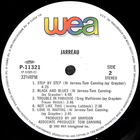 アル・ジャロウ / ジャロウ [※国内盤,品番:P-11321］(LPレコード)