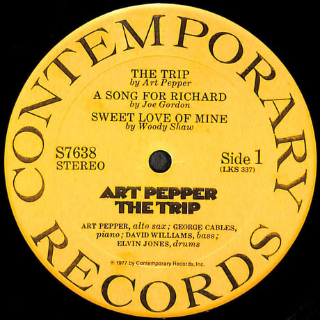アート・ペッパー / The Trip [※輸入盤,生産国:US,品番:S7638］(LPレコード)