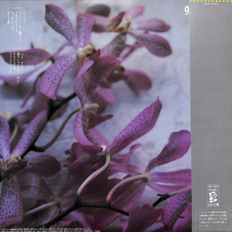 井上陽水 / 9.5カラット [※国内盤,品番:ETP-90038］(LPレコード) | Bo