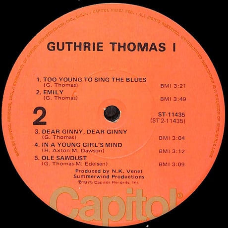 ガスリー・トーマス / Guthrie Thomas I [※輸入盤,生産国:US,品番:ST-11435］(LPレコード)