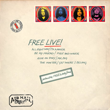 フリー / Free Live［※輸入盤,生産国:UK,品番:IL PS 9160］(LPレコード)