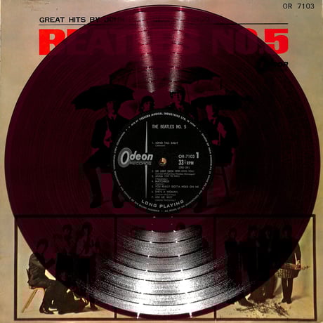 ビートルズ / BEATLES NO.5（赤盤,OR-7103）（LPレコード）