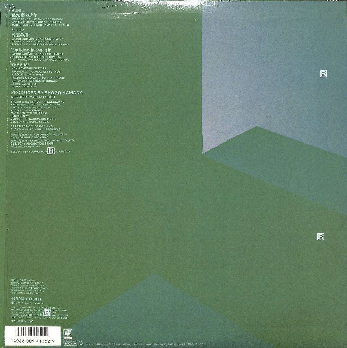 浜田省吾 / 路地裏の少年 [※国内盤,品番:12AH 2065,45PRM］(LPレコード)