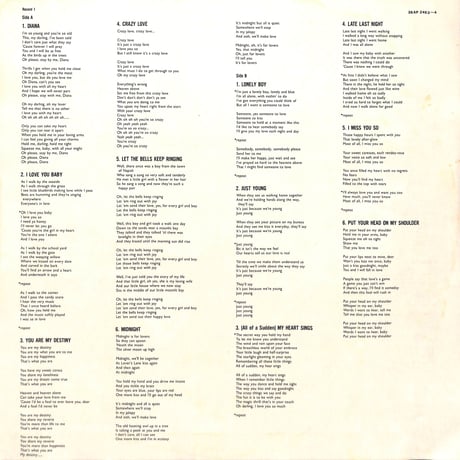 ポール･アンカ / グレイテスト・ヒッツ [※国内盤,品番:36AP 2463～4,2枚組］(LPレコード)
