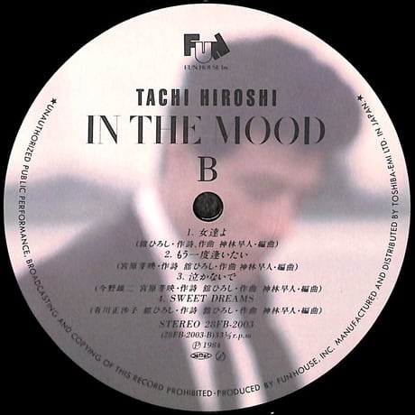 舘ひろし / イン・ザ・ムード [※国内盤,品番:28FB-2003］(LPレコード)