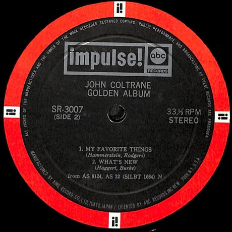 ジョン・コルトレーン / Golden Album [※国内盤,品番:SR 3007］(LPレコード)