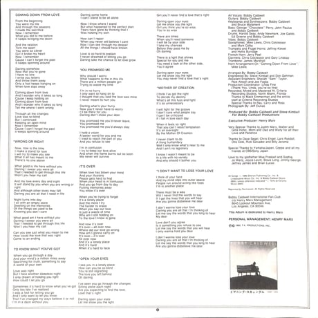 ボビー・コールドウェル / Cat In The Hat [※国内盤,品番:25AP 1748］(LPレコード)