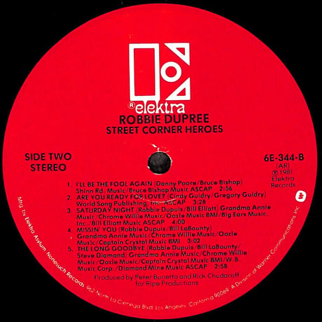 ロビー・デュプリー / Street Corner Heroes [※輸入盤,生産国:US,品番:6E-344］(LPレコード)